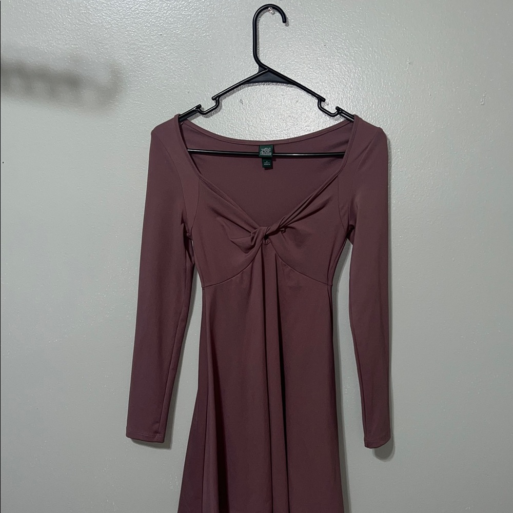 Wild Fable Dusty Rose Long Sleeve Dress